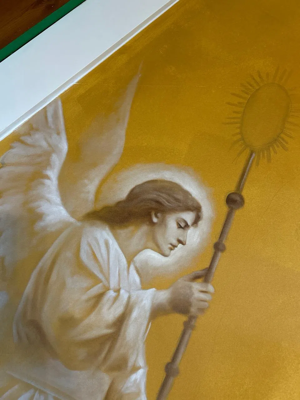 Details of the iconography taking shape.